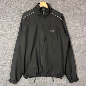 Gore Bike Wear Windstopper Jacket Mens L Excellent Reflective Cycling Shell